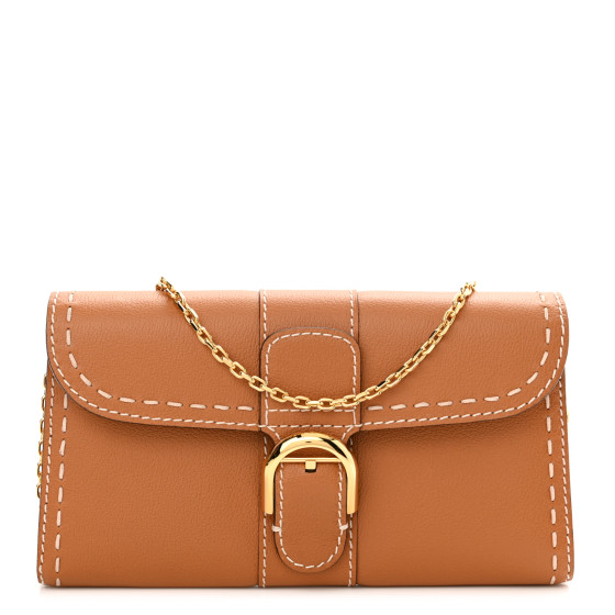 DELVAUX Rodeo Calfskin Surpique Brillant Wallet on Chain