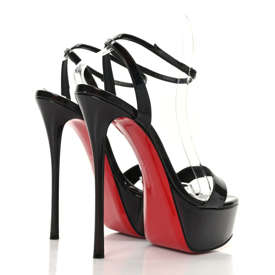 【人気】【国内発送】Christian Louboutin★LOUBILA★BLACK Loubila - Crossbody Bag - Grained calf leather and smooth