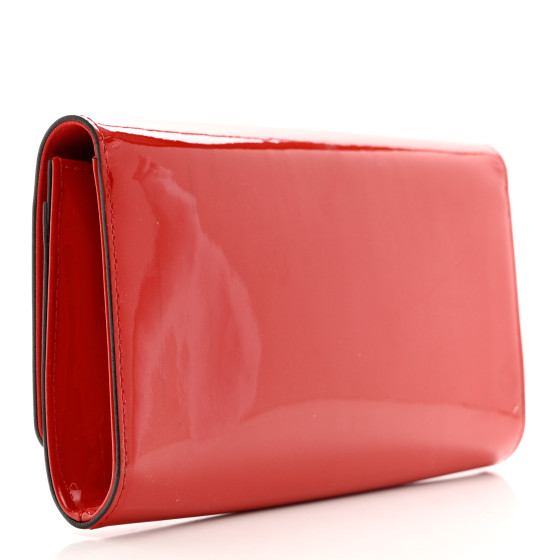 LOUIS VUITTON Patent Louise Clutch Cherry 1226634 | FASHIONPHILE