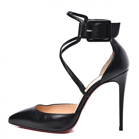 新品✨ルブタンROUCOULOUCOU 100 NAPPA SHINY　37.5 CHRISTIAN LOUBOUTIN Shiny Nappa Iriza 100 Pumps 37.5 Black