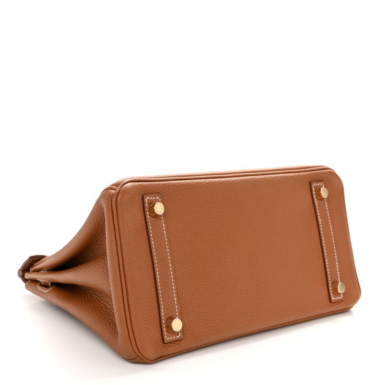 HERMES Togo Birkin 25 Gold 1568017 | FASHIONPHILE