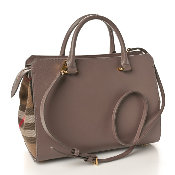 ハンドバッグ BURBERRY  Handbags Women Leather Gray/Mink Burberry Grey Leather Handbag Authentic | eBay