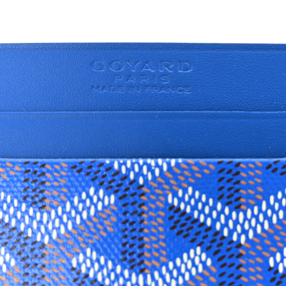 GOYARD Goyardine Saint Sulpice Card Holder Sky Blue 1567265