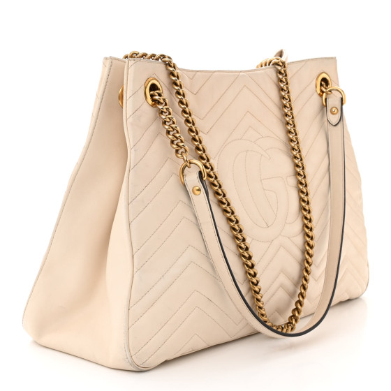 【GUCCI】GG MATELASSE MEDIUM TOTE BAG Gucci GG Matelassé Medium Tote Black in GG Matelassé Leather