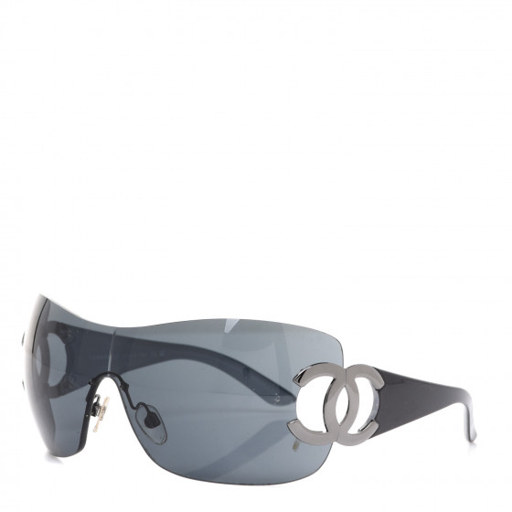CHANEL CC Sunglasses 4124 Grey 987202 | FASHIONPHILE
