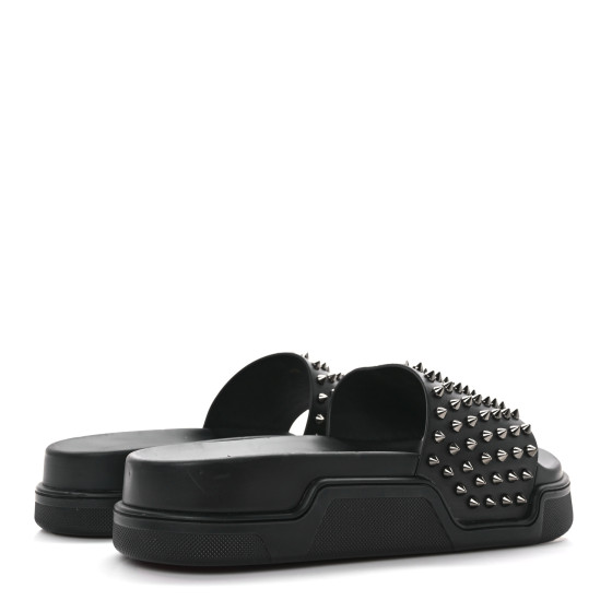 CHRISTIAN LOUBOUTIN Calfskin Studded Mens Pool Fun Platform