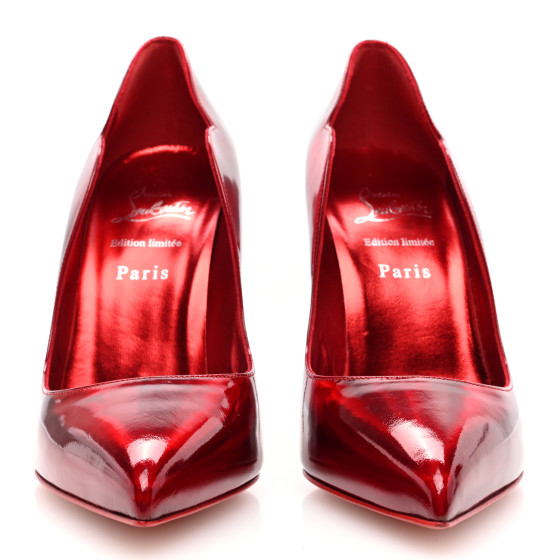 CHRISTIAN LOUBOUTIN Metallic Patent Psychic Crystal Strass
