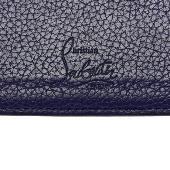 【媚びないフェミニン】CHRISTIAN LOUBOUTIN Kiosカードホルダー Kios - Card holder - Grained calf leather and spikes