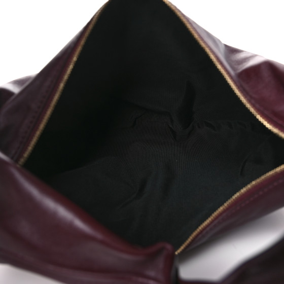 KHAITE Calfskin Medium Olivia Hobo Burgundy 1539652