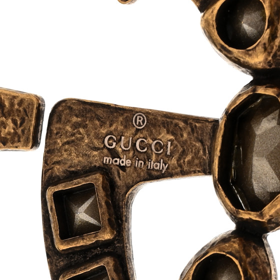 GUCCI ゴールド パール 約40cm GUCCI Crystal Pearl Double G Necklace Aged Gold Multicolor