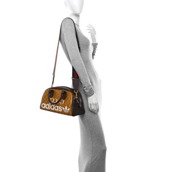 【Gucci X Adidas】 Mini Bag ★ バッグ コラボ GG Monogram Gucci Adidas X Mini Bag in Black | Lyst