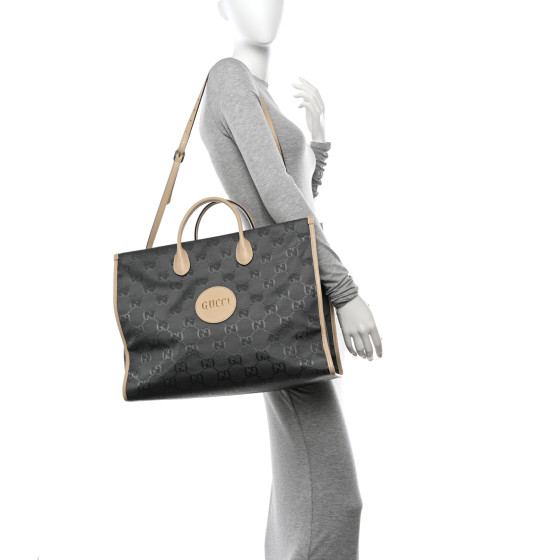GUCCI Econyl Nylon Monogram Large Off The Grid Tote Bag