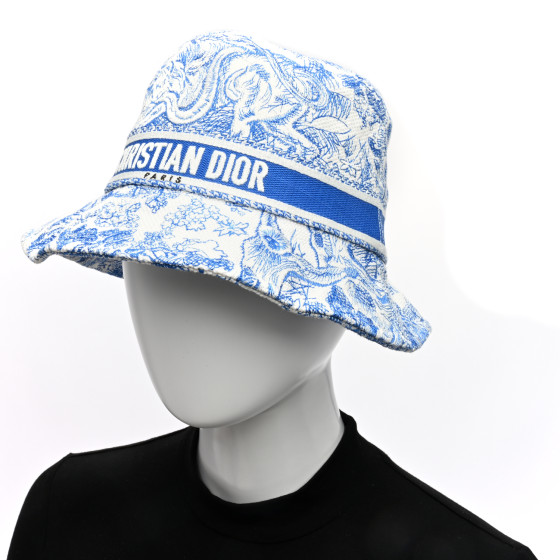 ハット Christian Dior  Hats Women Fabric Blue/Turquoise CHRISTIAN DIOR Canvas Toile de Jouy Sauvage Diorivera D