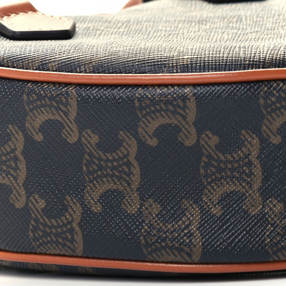 CELINE Triomphe Canvas Calfskin Heart Bag Tan 1069785
