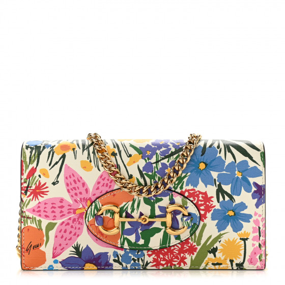 GUCCI X KEN SCOTT New Shangai Calfskin Jardin D'Avril Floral