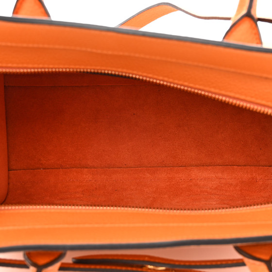 MULBERRY Small Classic Grain Small Bayswater Zip Tote Orange