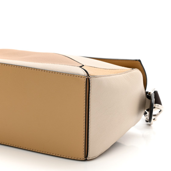 LOEWE Calfskin Small Puzzle Bag Mocca Multicolor 1222645
