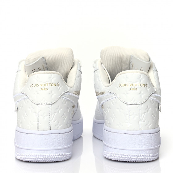 LOUIS VUITTON X NIKE AIR FORCE 1 Calfskin Monogram Mens Low