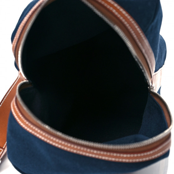 HERMES Toile Goeland Idro Calfskin Odyssee Terre Duffle Bag