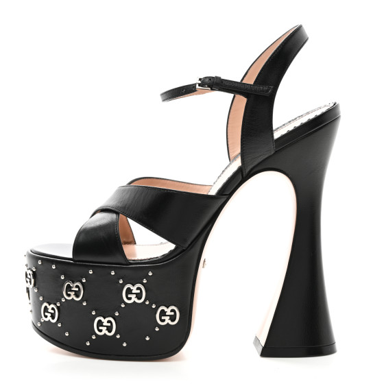 GUCCI Malaga Kid Interlocking G Studs 155mm Platform Sandals