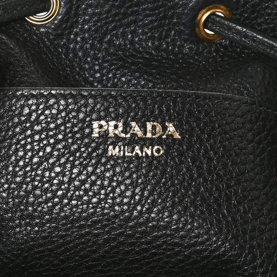 PRADA Vitello Daino Bucket Bag【A-ランク/付属品有】 Prada Grey Vitello Daino Soft Leather Bucket Bag | eBay
