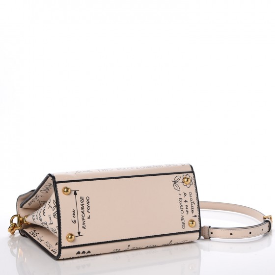 DOLCE & GABBANA Calfskin Graffiti Printed Welcome Satchel