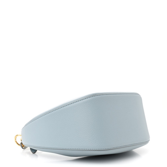 VALENTINO GARAVANI Grainy Calfskin Small Vlogo Moon Hobo Bag