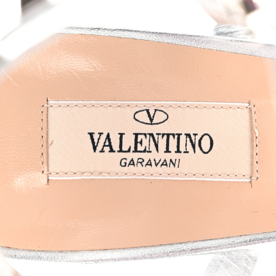 VALENTINO GARAVANI Metallic Nappa Rockstud 90mm City Sandals