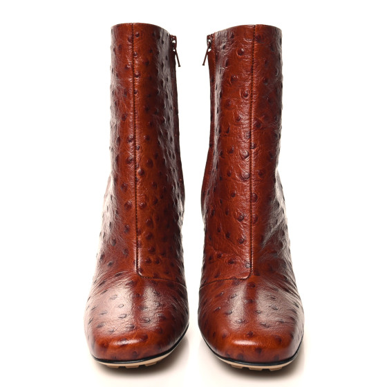 ✨RARE✨ BOTTEGA VENETA Ostrich ＆ Python BOTTEGA VENETA Ostrich Effect Canalazzo Ankle Boots 39