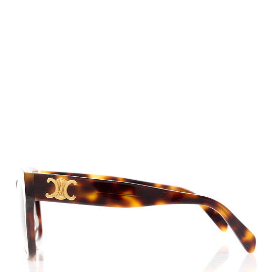 CELINE Acetate Triomphe Sunglasses CL 40253I Classic Havana