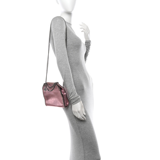 STELLA MCCARTNEY Metallic Eco Alter Nappa Tiny Falabella