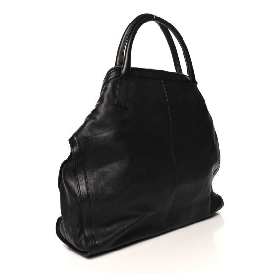 ALEXANDER MCQUEEN Lambskin De Manta Tote Black 1523619