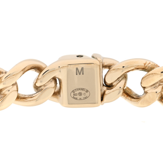 【Chanel】シャネル★chocker★CCチョッカー★ゴールド★未使用 CHANEL Metal CC Chain Link Choker Necklace M Gold 1567577