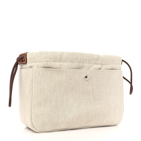 バッグのインサートやポーチに♪ [HERMES] フルービ20 HERMES Fourbi 20 Bag Insert PM Naturel 1532549 | FASHIONPHILE