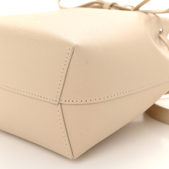 MANSUR GAVRIEL Saffiano Mini Bucket Bag Beige 1533483