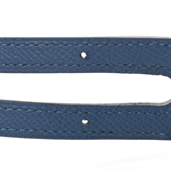 HERMES Epsom 35mm Harnachement Shoulder Strap Deep Blue