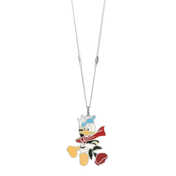 累積売上総額第１位【GUCCI】DISNEY X GUCCI DONALD NECKLACE Used Gucci X Disney Limited Womens Pendant Necklace Donald