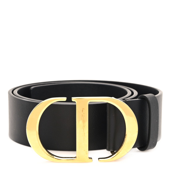 Christian Dior ベルト 75 cm CHRISTIAN DIOR Calfskin CD Belt 70 28 Black 1698510