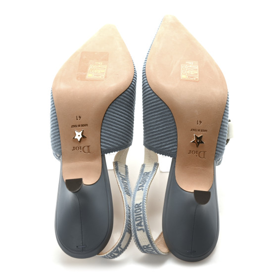 CHRISTIAN DIOR Technical Canvas Ribbon J Adior Slingback