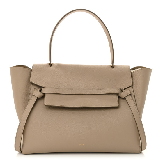 CELINE Grained Calfskin Small Belt Bag Dune