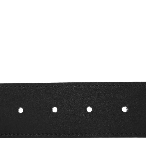 GUCCI Calfskin Double G 40mm Belt 95 38 Black 1702129