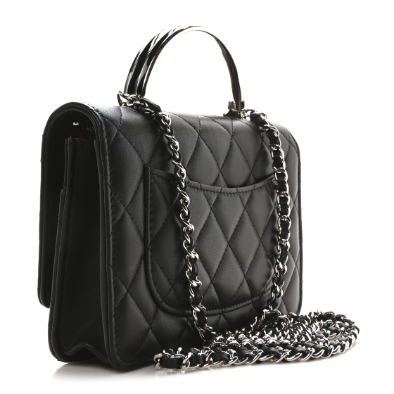 ABAM　CHANEL　ダストバッグ　157 CHANEL Lambskin Quilted Metal Top Handle Crossbody Flap