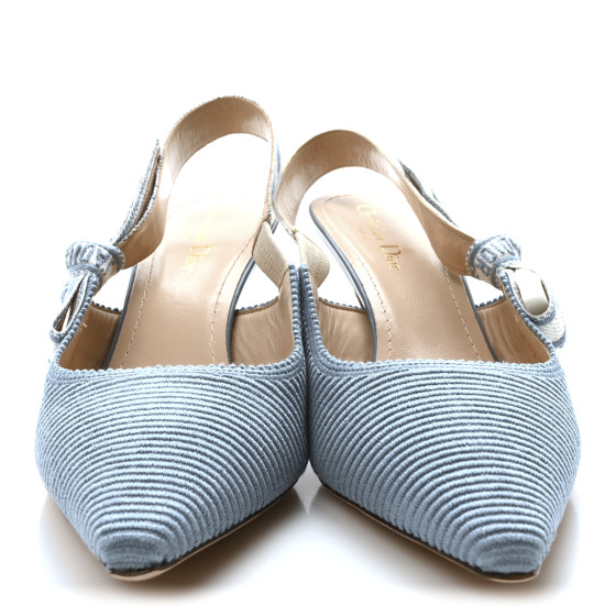 CHRISTIAN DIOR Technical Canvas Ribbon J Adior Slingback