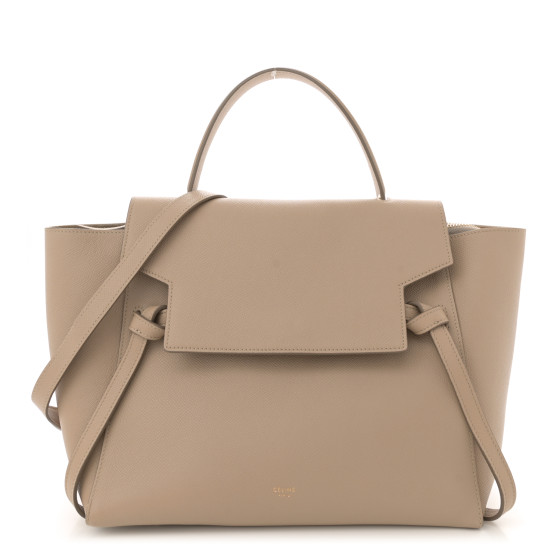 CELINE Grained Calfskin Mini Belt Bag Light Taupe