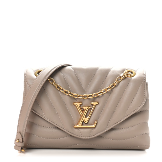 LOUIS VUITTON Calfskin LV New Wave Chain Bag Taupe 1698405