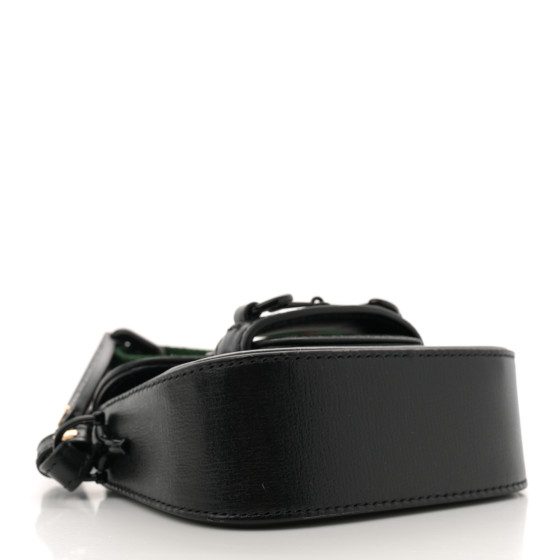 GUCCI Azalea Calfskin Web Monochrome Horsebit 1955 Wallet On