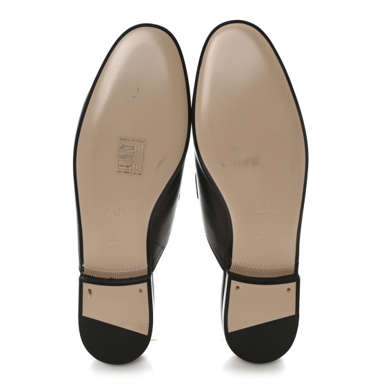 ✮☆Chappy★✡様 GUCCI Malaga Kid Web Womens Princetown Slippers 37 Black
