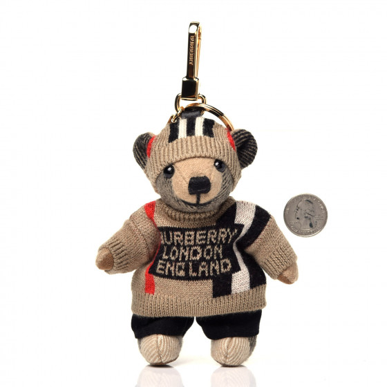 BURBERRY Thomas Sweater Teddy Bear Keychain Charm 747473