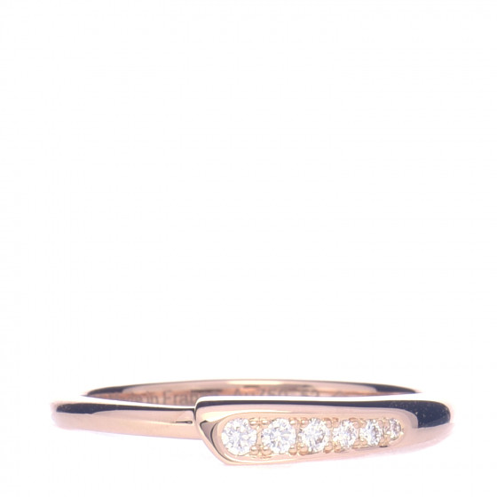 HERMES Anello Chaine d’Ancre Punk HERMES 18K Rose Gold Diamond Chaine d'Ancre Punk Ring 52 6