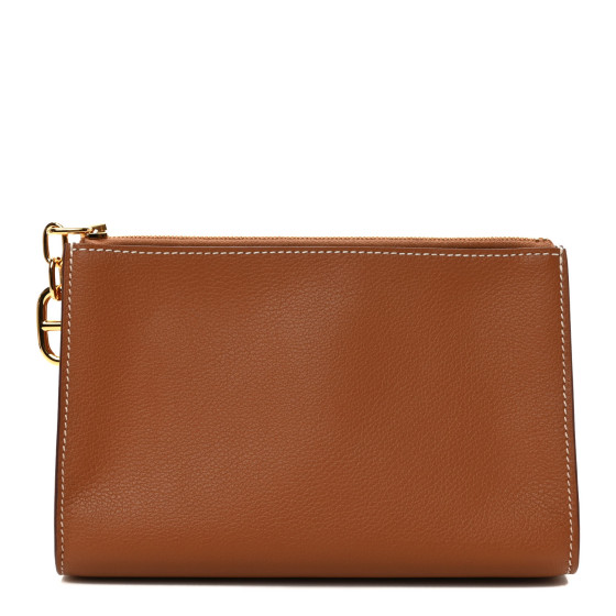 HERMES Evercolor Chaine d'Ancre Zipengo PM Toiletry Pouch